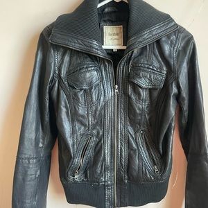 Black Leather Jacket From Berkshka Leather